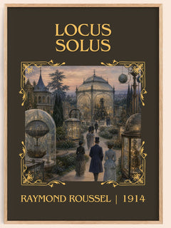 Locus Solus Classic Book Art Print by Raymond Roussel – book poster