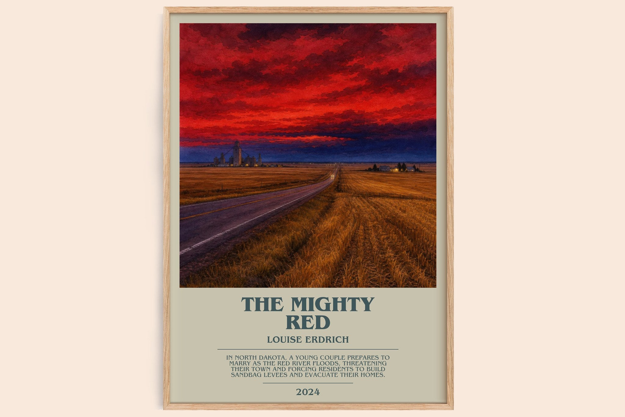 The Mighty Red Bookish Wall Art by Louise Erdrich