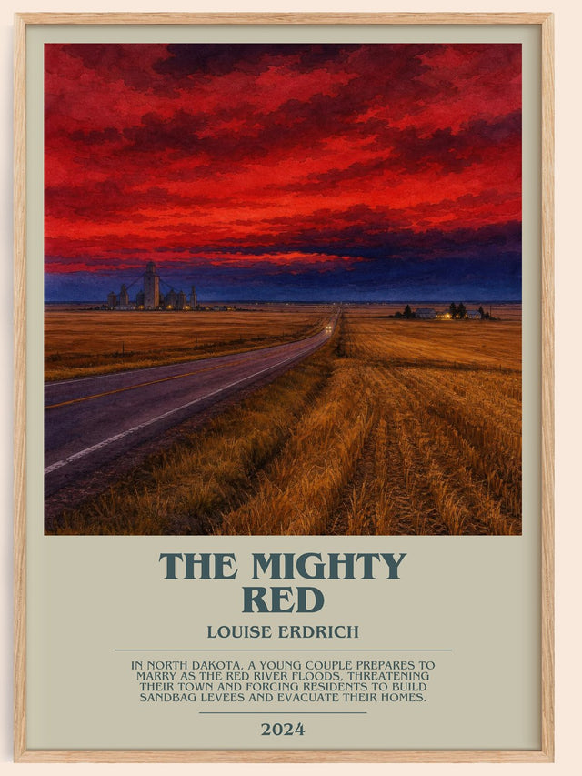 The Mighty Red Bookish Wall Art by Louise Erdrich