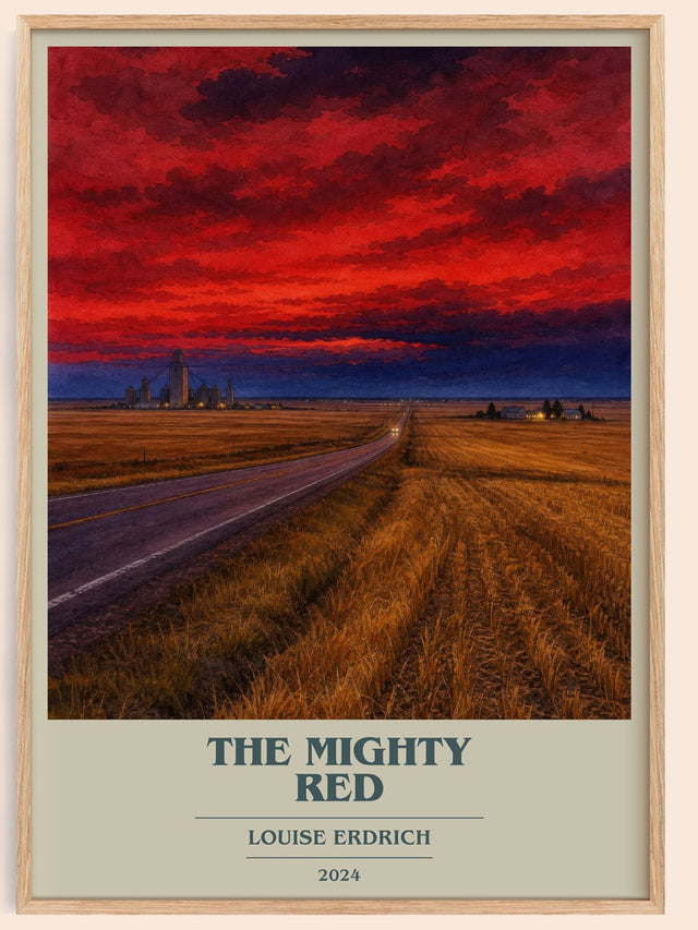 The Mighty Red Book Cover Poster by Louise Erdrich