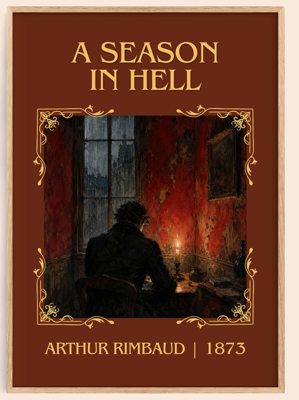 A Season in Hell Classic Book Art Print by Arthur Rimbaud – book poster