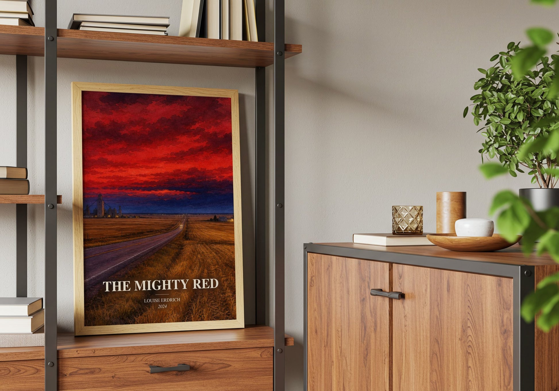 The Mighty Red book watercolour illustration paper finish options – matte satin gloss