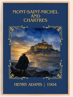 Mont-Saint-Michel and Chartres Classic Book Art Print by Henry Adams – book poster