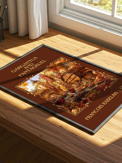 Gargantua and Pantagruel Classic Book Art Print by Francois Rabelais – print on a sunlit desk