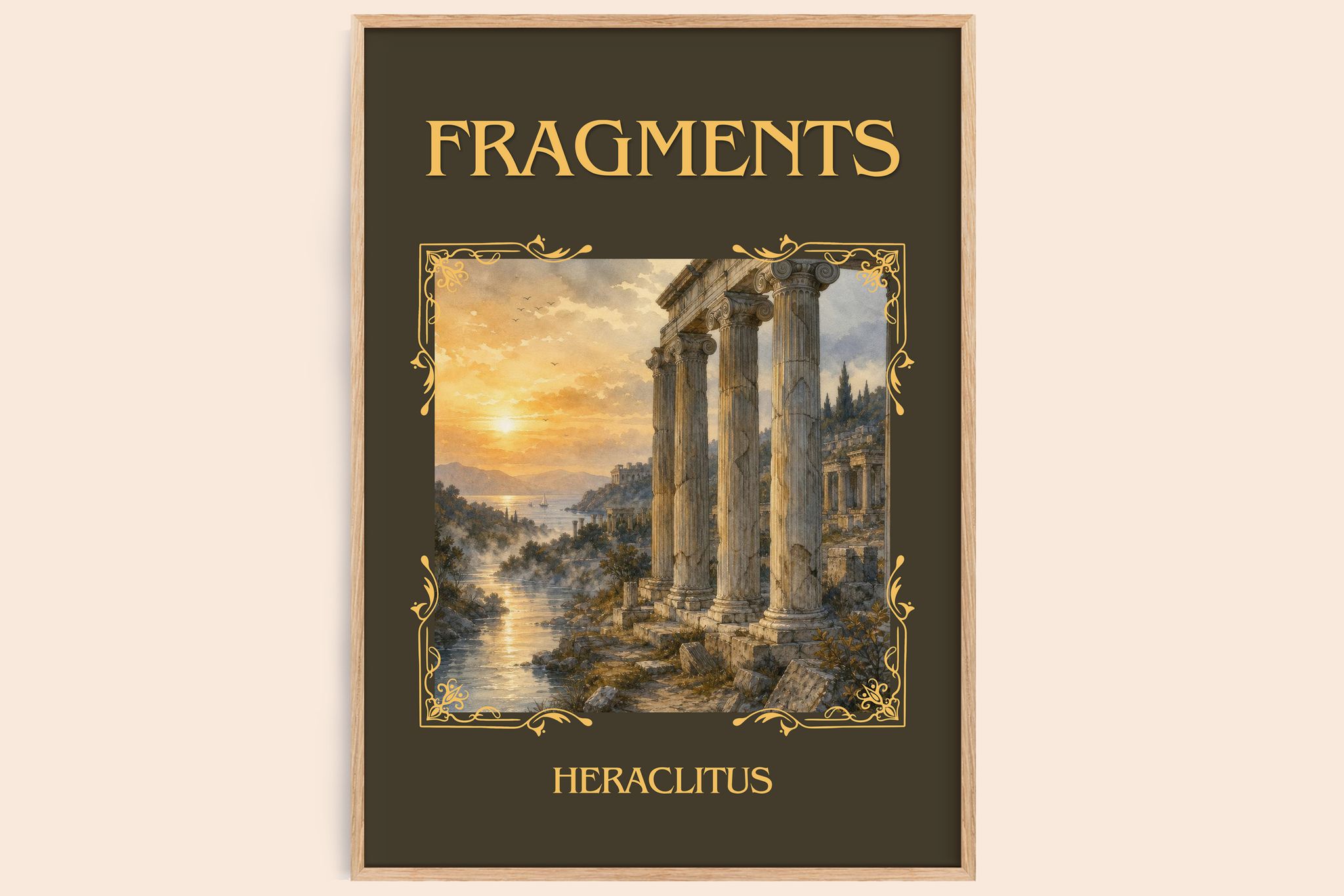 Fragments Classic Book Art Print by Heraclitus