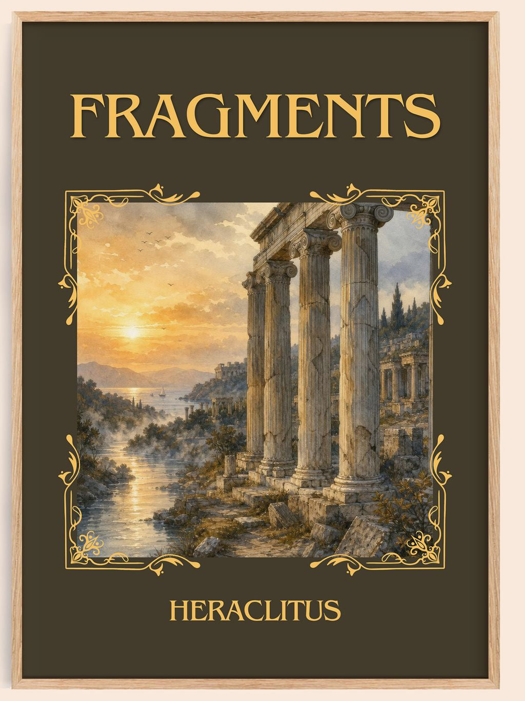 Fragments Classic Book Art Print by Heraclitus – book poster