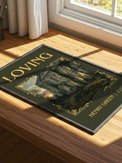 Loving Classic Book Art Print by Henry Green – print on a sunlit desk