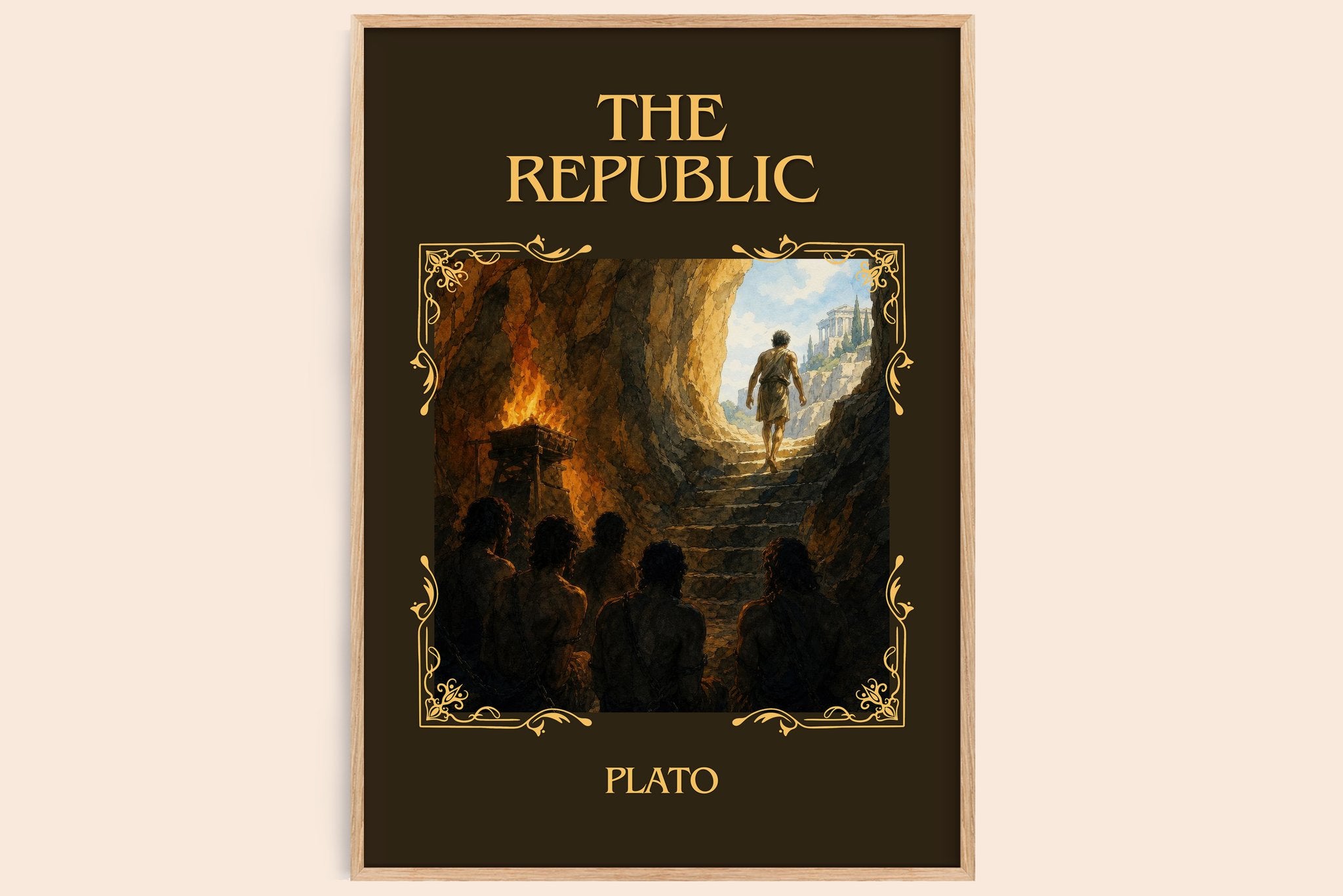 The Republic Classic Book Art Print by Plato