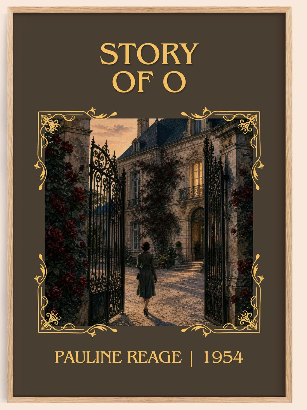 Story of O Classic Book Art Print by Pauline Reage – book poster