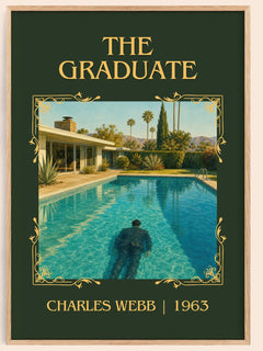 The Graduate Classic Book Art Print by Charles Webb – book poster