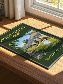 Independence Day Classic Book Art Print by Richard Ford – print on a sunlit desk