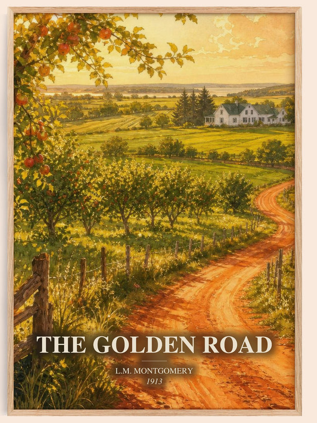 The Golden Road Book Watercolour Illustration by L.M. Montgomery