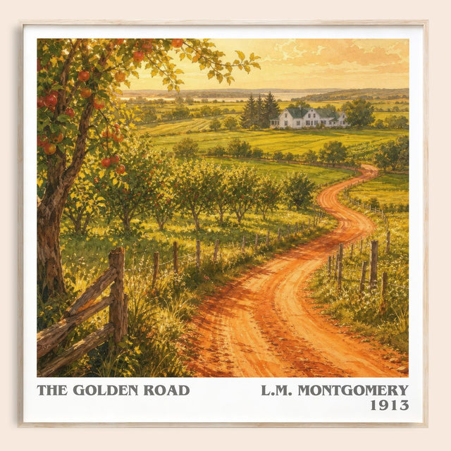 The Golden Road Literary Art Print by L.M. Montgomery