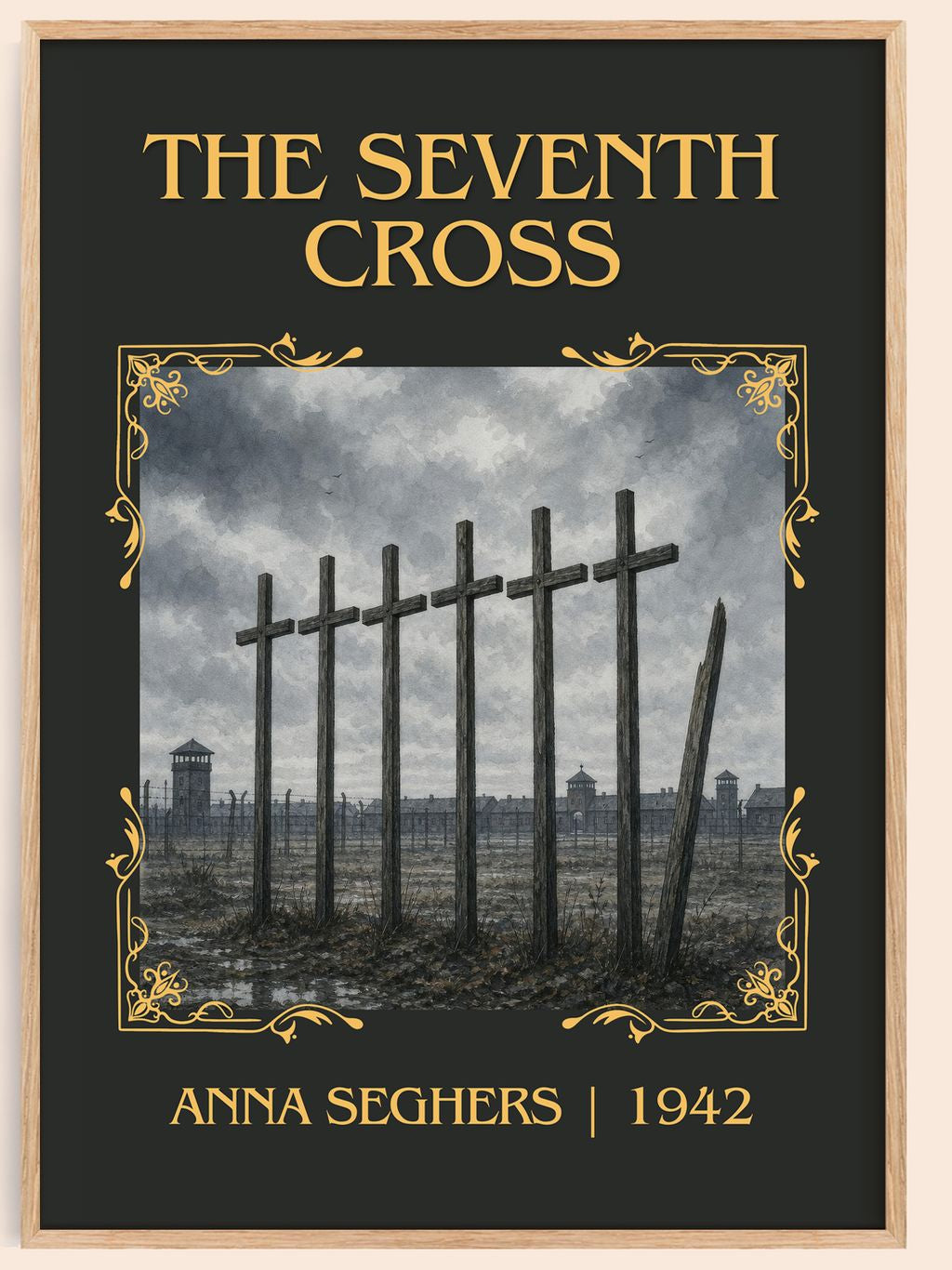 The Seventh Cross Classic Book Art Print by Anna Seghers – book poster