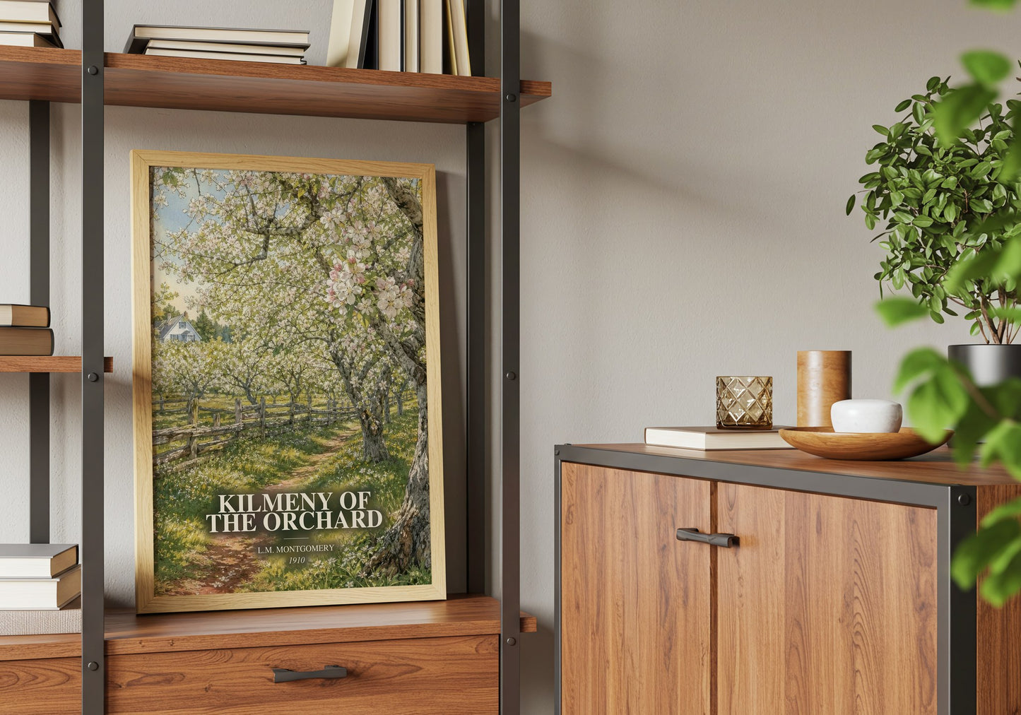 Kilmeny Of The Orchard book watercolour illustration paper finish options – matte satin gloss