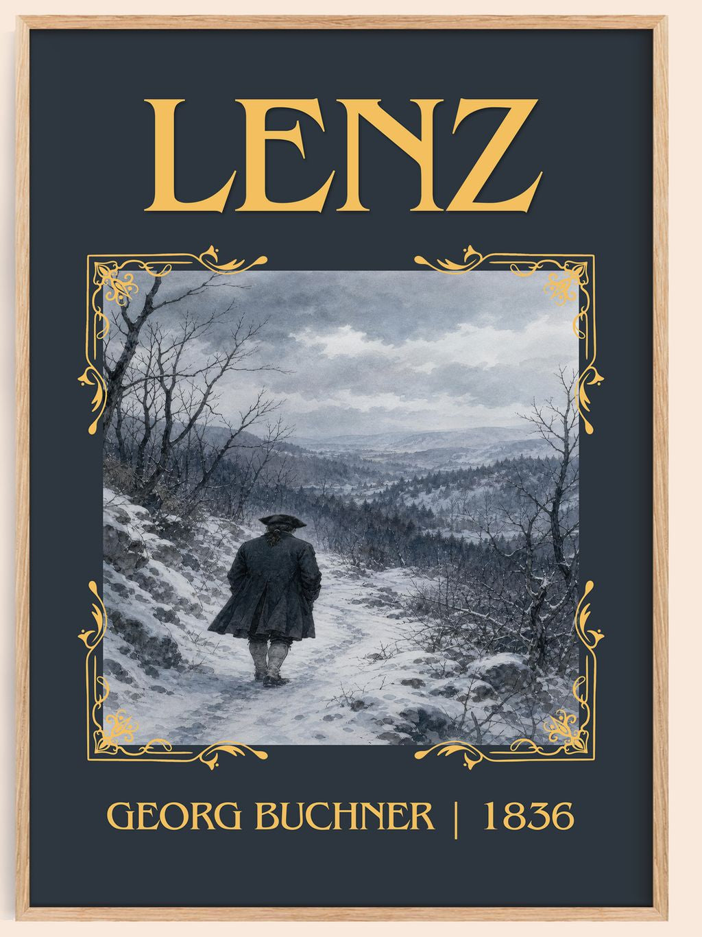 Lenz Classic Book Art Print by Georg Buchner – book poster