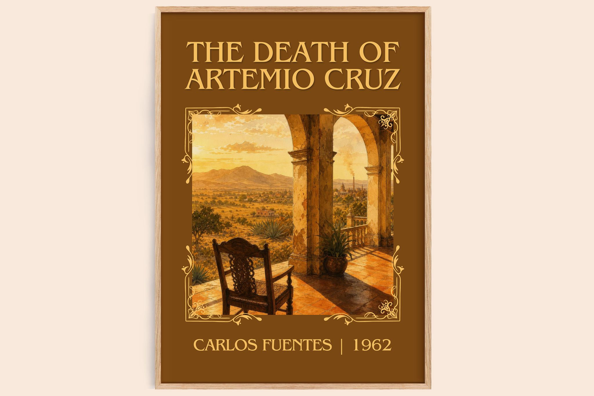 The Death of Artemio Cruz Classic Book Art Print by Carlos Fuentes