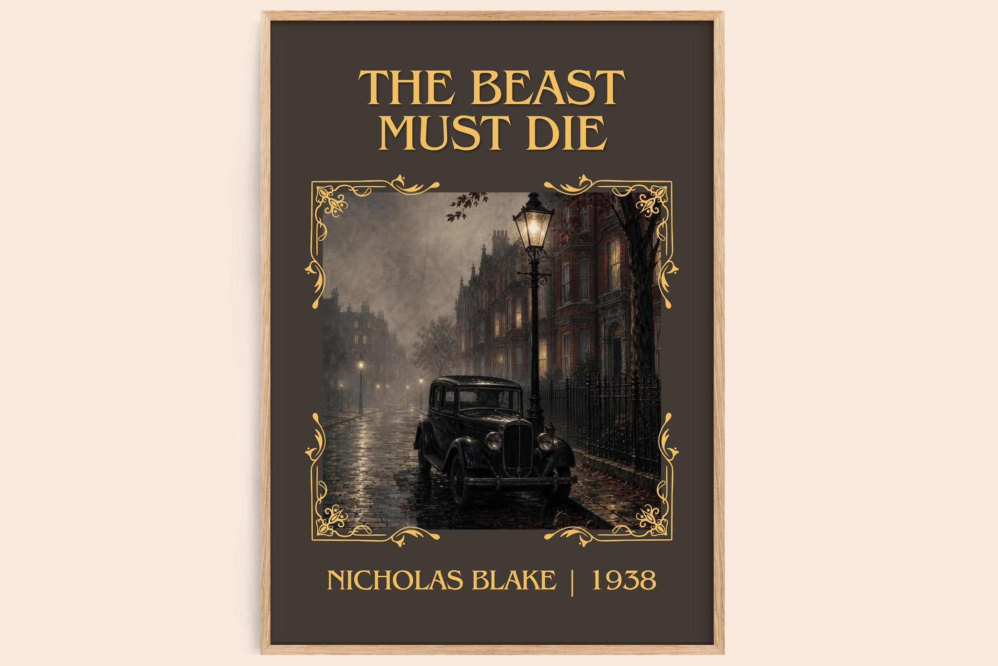 The Beast Must Die Classic Book Art Print by Nicholas Blake
