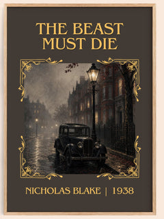 The Beast Must Die Classic Book Art Print by Nicholas Blake – book poster