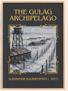 The Gulag Archipelago Classic Book Art Print by Aleksandr Solzhenitsyn – book poster