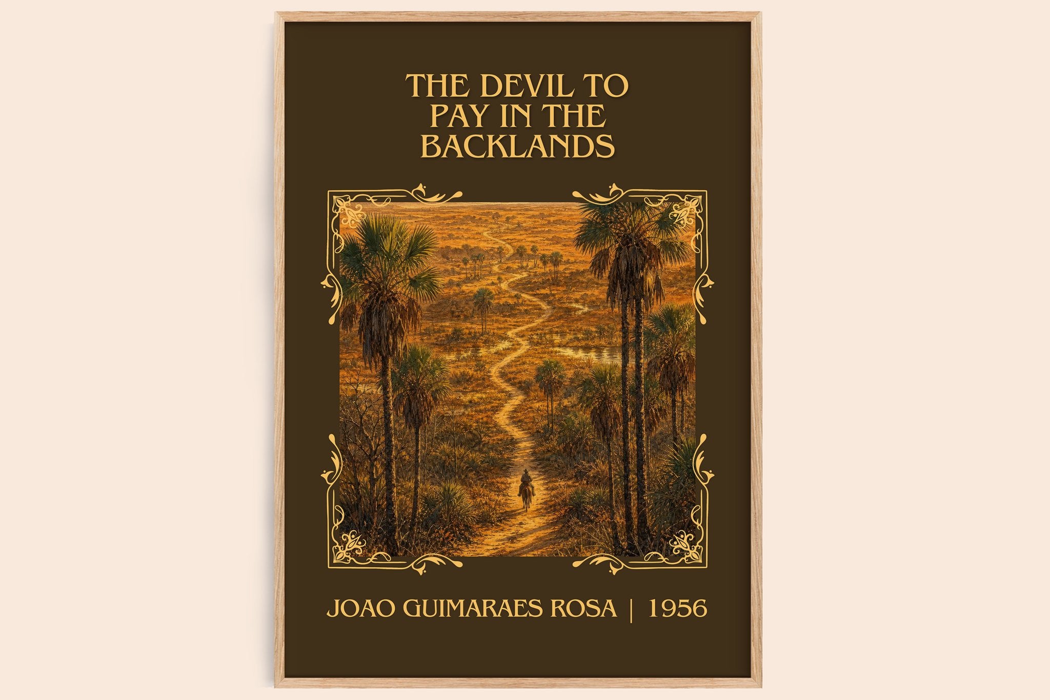 Devil to Pay in the Backlands Classic Book Art Print by J. Rosa