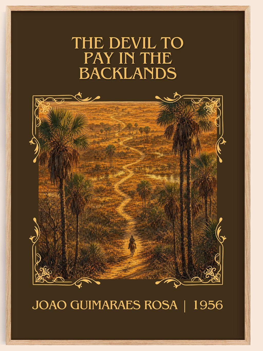 Devil to Pay in the Backlands Classic Book Art Print by J. Rosa – book poster