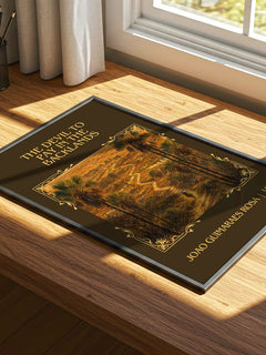 Devil to Pay in the Backlands Classic Book Art Print by J. Rosa – print on a sunlit desk