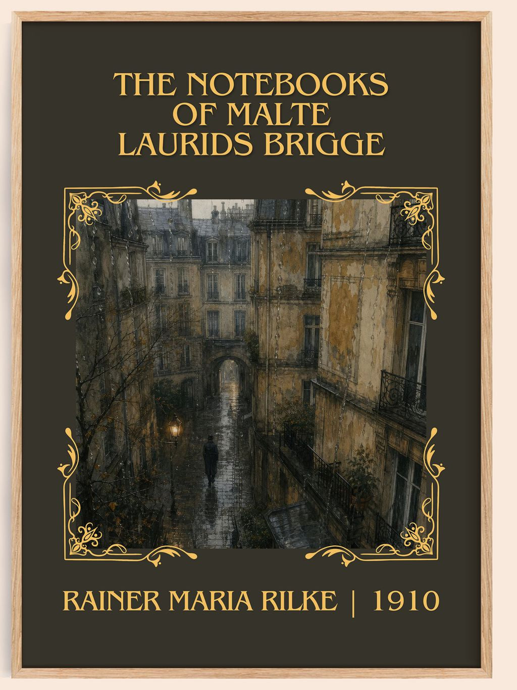 Notebooks of Malte Laurids Brigge Classic Book Art Print by R. Rilke – book poster