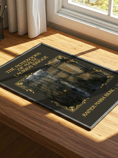 Notebooks of Malte Laurids Brigge Classic Book Art Print by R. Rilke – print on a sunlit desk