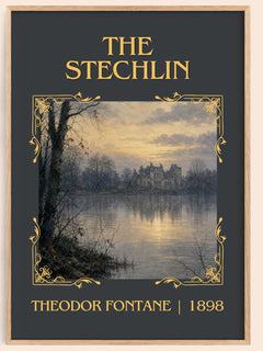 The Stechlin Classic Book Art Print by Theodor Fontane – book poster