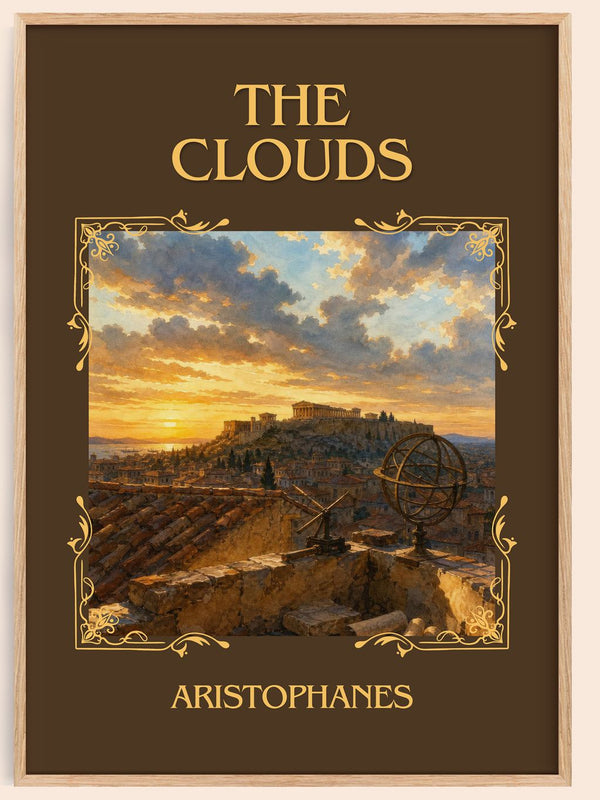 The Clouds Classic Book Art Print by Aristophanes – book poster
