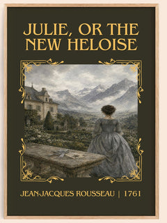 Julie, or the New Heloise Classic Book Art Print by J. Rousseau – book poster
