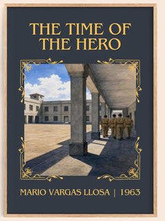 The Time of the Hero Classic Book Art Print by Mario Vargas Llosa – book poster