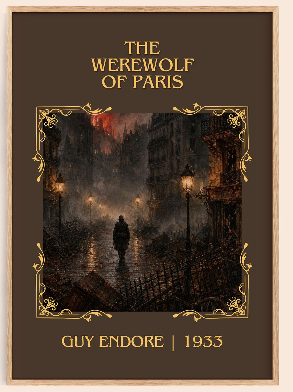 The Werewolf Of Paris Classic Book Art Print by Guy Endore – book poster
