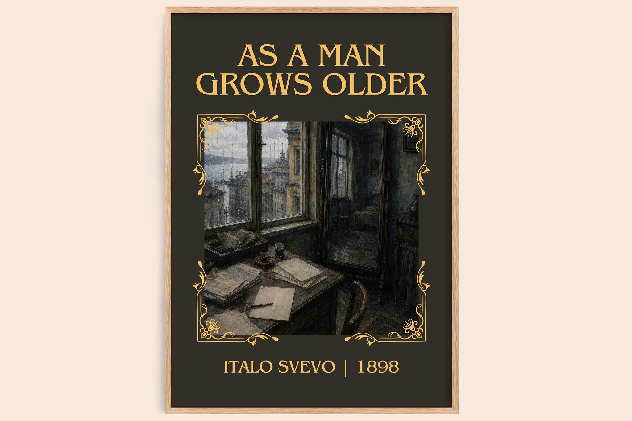 As A Man Grows Older Classic Book Art Print by Italo Svevo