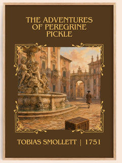 Adventures of Peregrine Pickle Classic Book Art Print by T. Smollett – book poster
