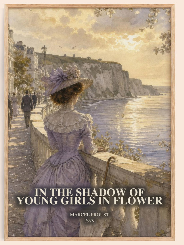 In The Shadow Of Young Girls In Flower Book Watercolour Illustration