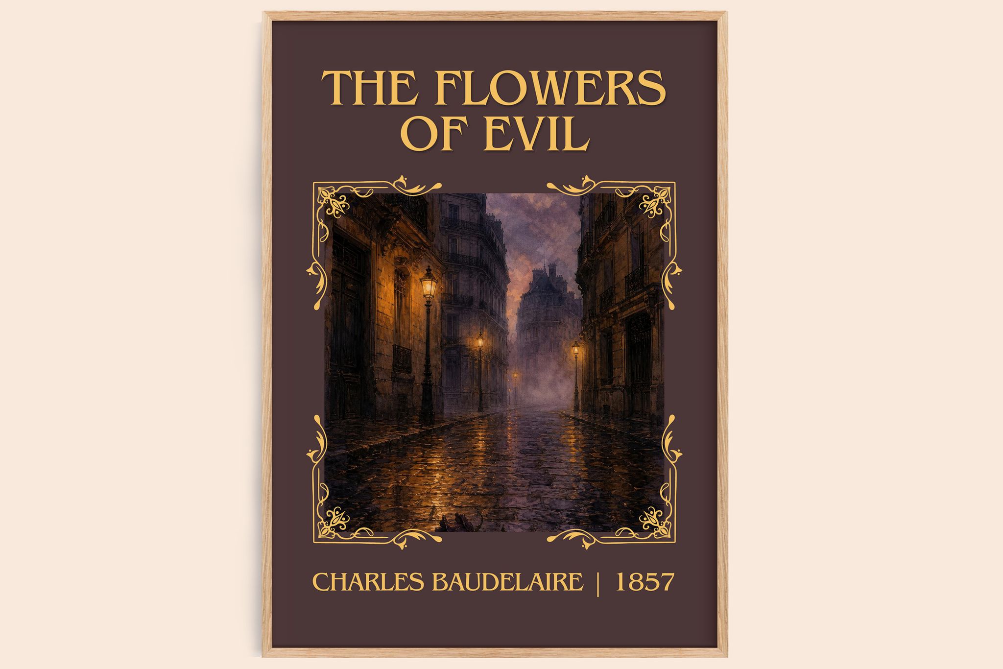 The Flowers of Evil Classic Book Art Print by Charles Baudelaire