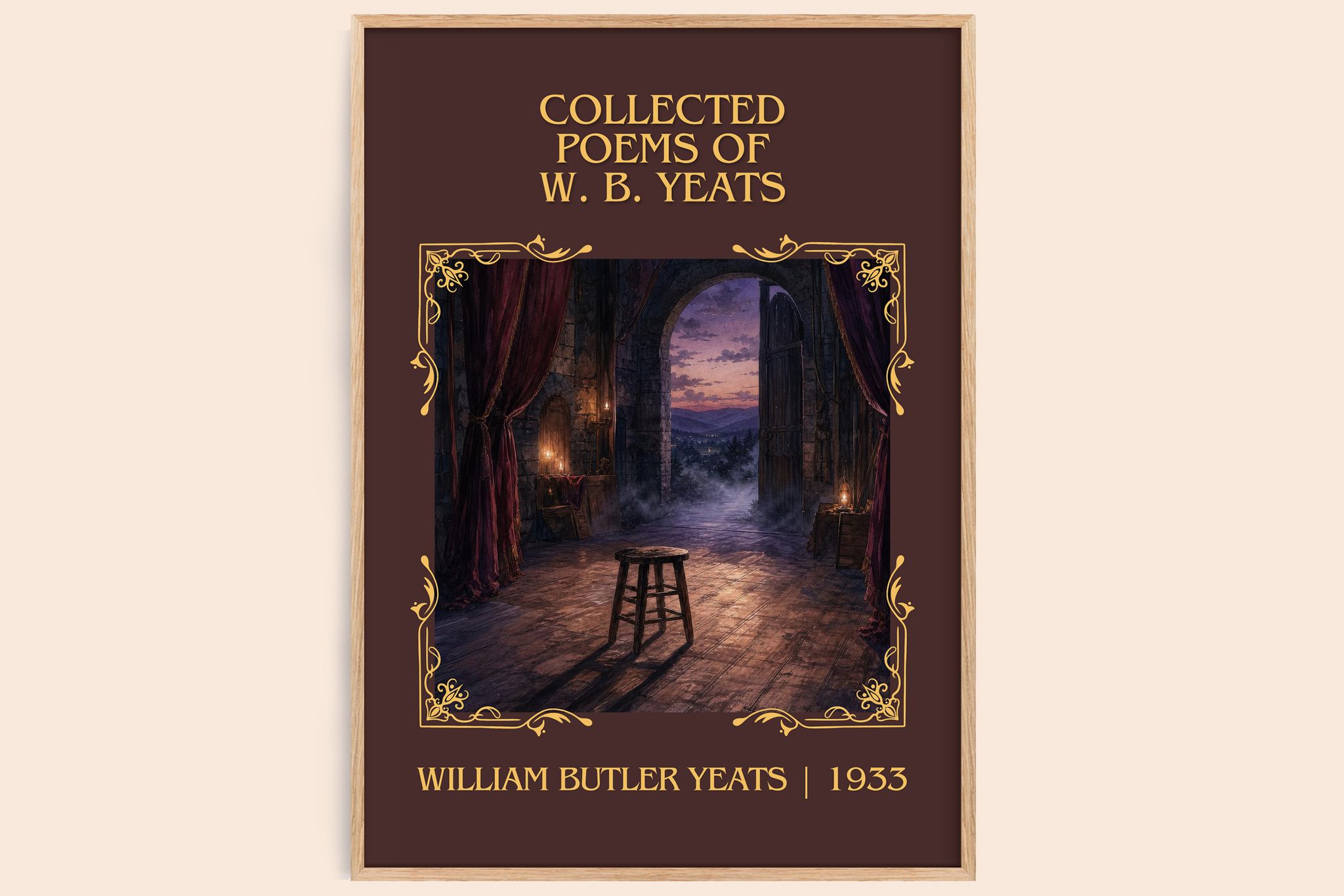 Collected Poems of W. B. Yeats Classic Book Art Print by W. Yeats