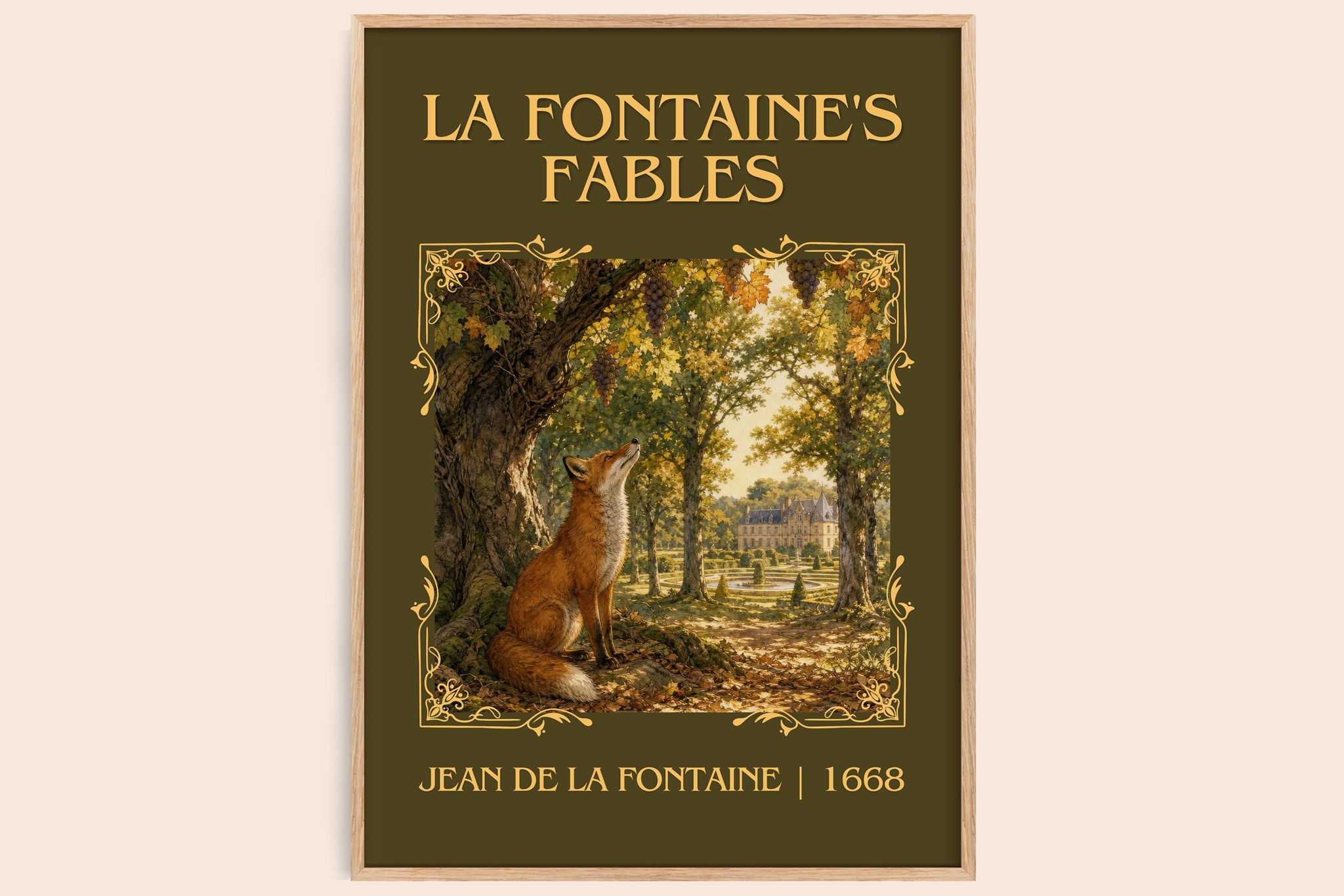 La Fontaine's Fables Classic Book Art Print by Jean de La Fontaine