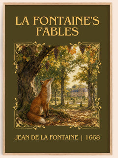La Fontaine's Fables Classic Book Art Print by Jean de La Fontaine – book poster