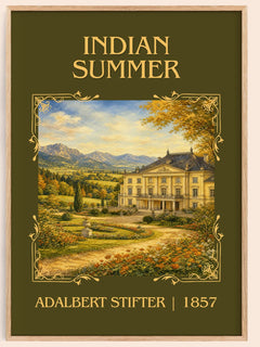 Indian Summer Classic Book Art Print by Adalbert Stifter – book poster