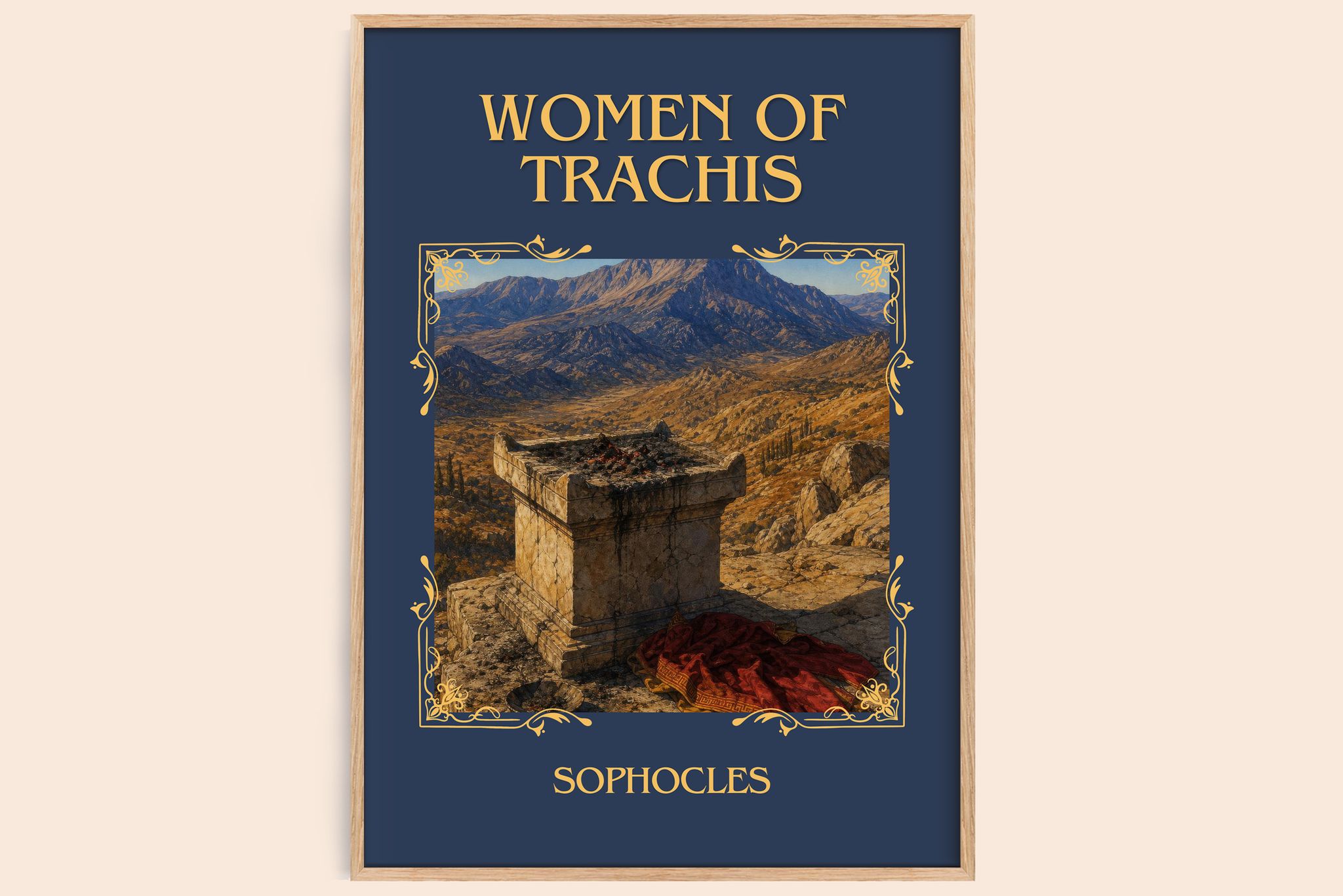Women of Trachis Classic Book Art Print by Sophocles