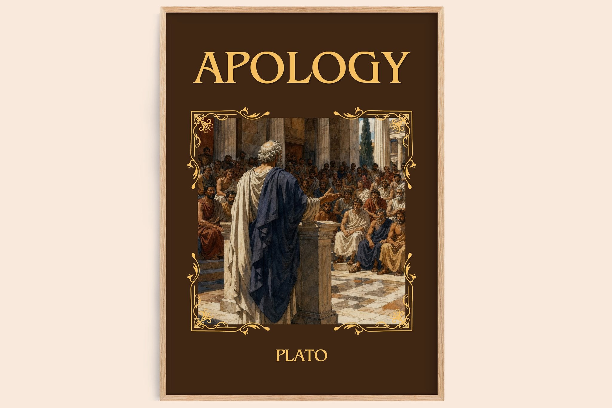 Apology Classic Book Art Print by Plato