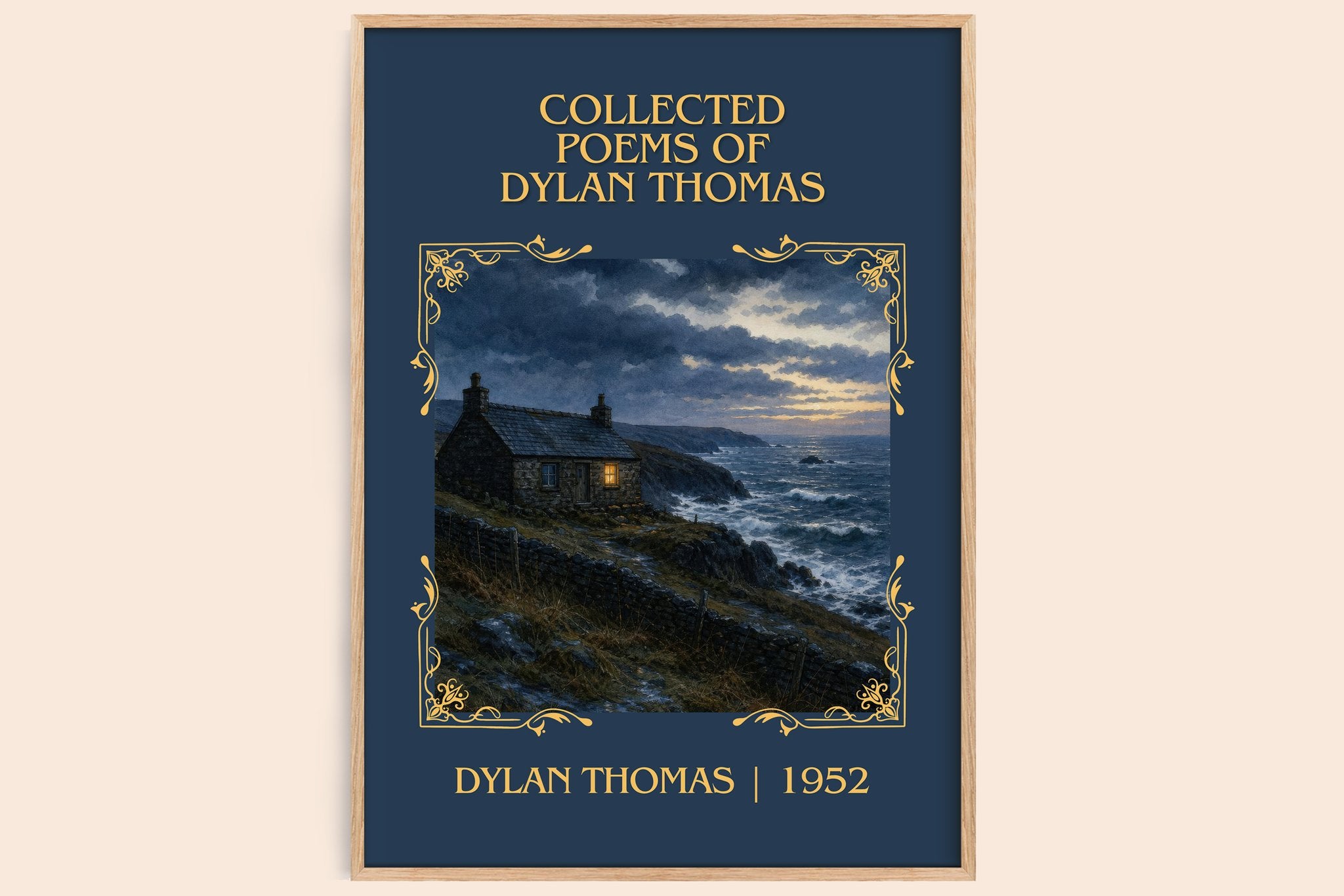 Collected Poems of Dylan Thomas Classic Book Art Print by Dylan Thomas