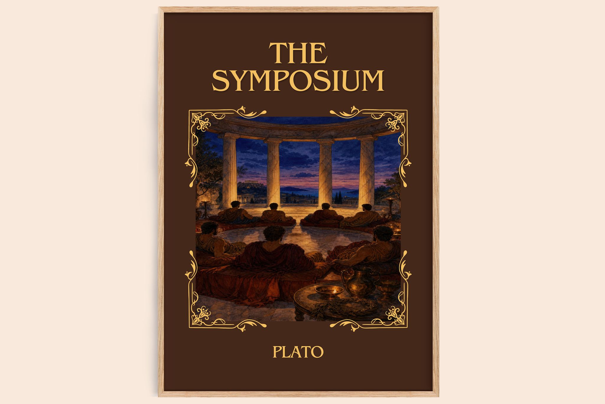 The Symposium Classic Book Art Print by Plato