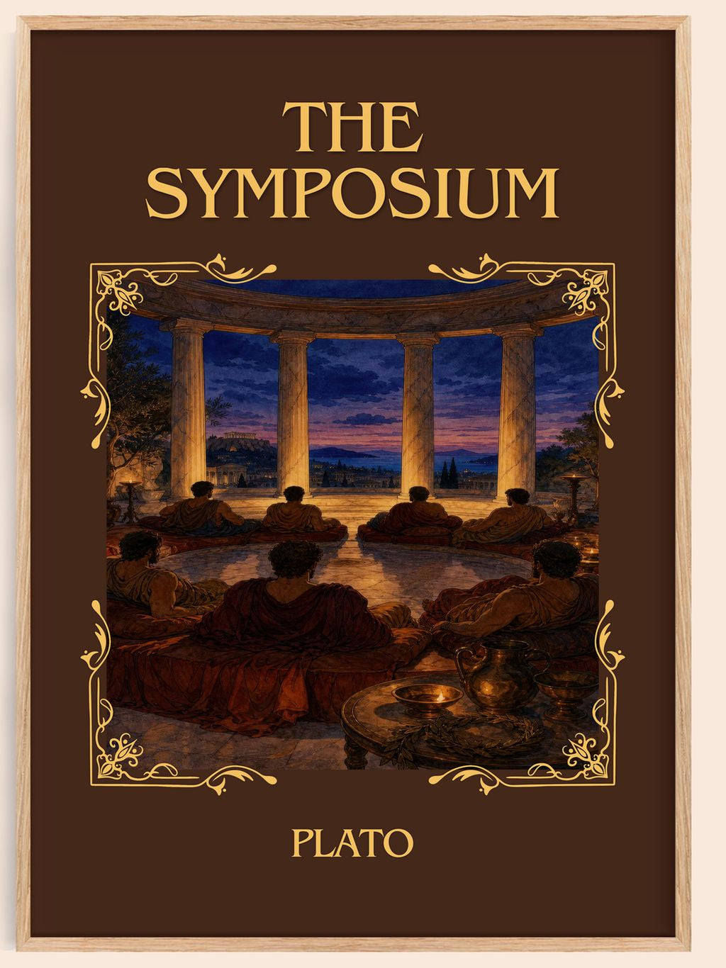 The Symposium Classic Book Art Print by Plato – book poster