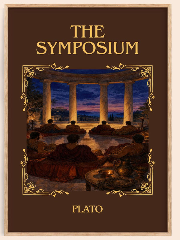 The Symposium Classic Book Art Print by Plato – book poster