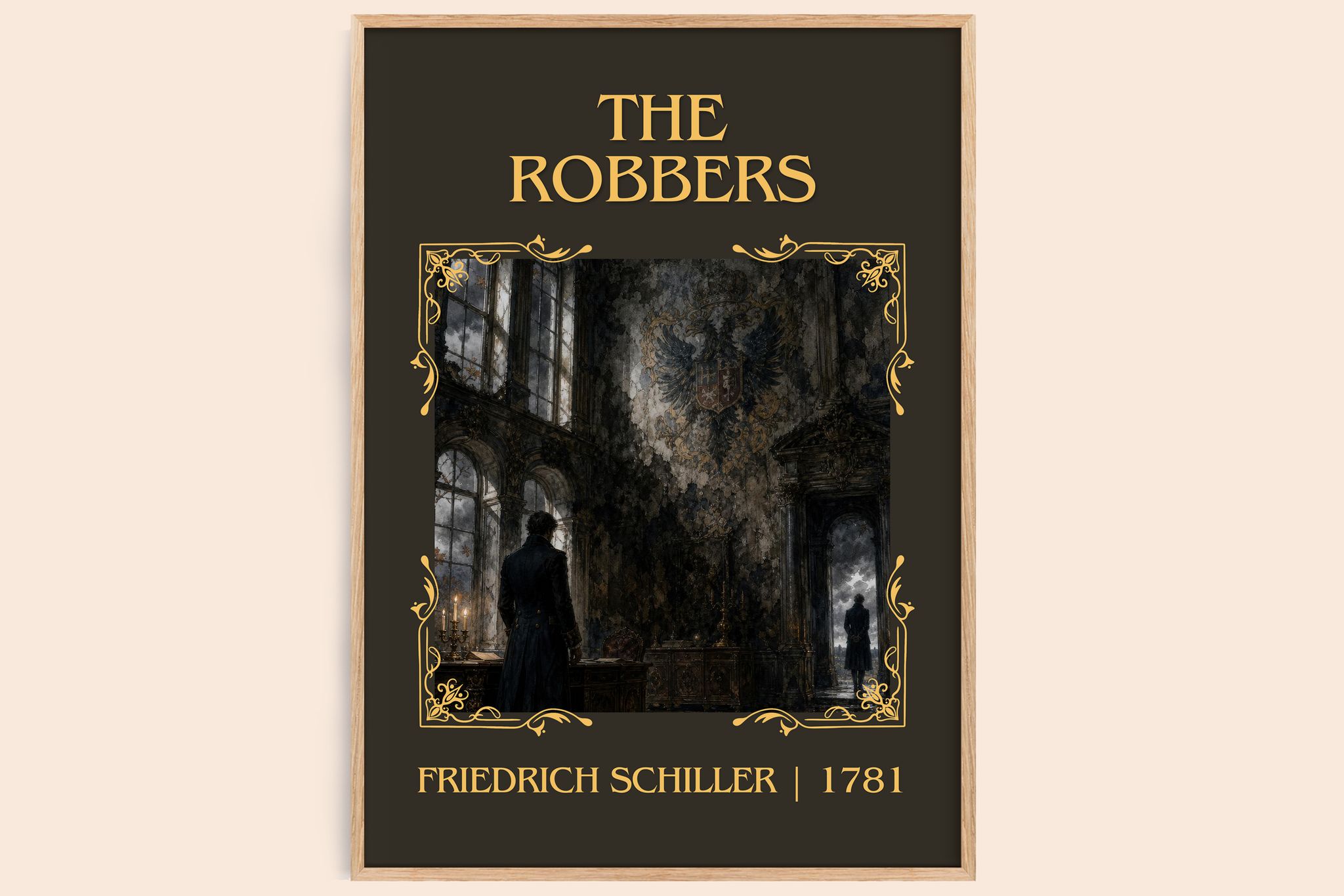 The Robbers Classic Book Art Print by Friedrich Schiller