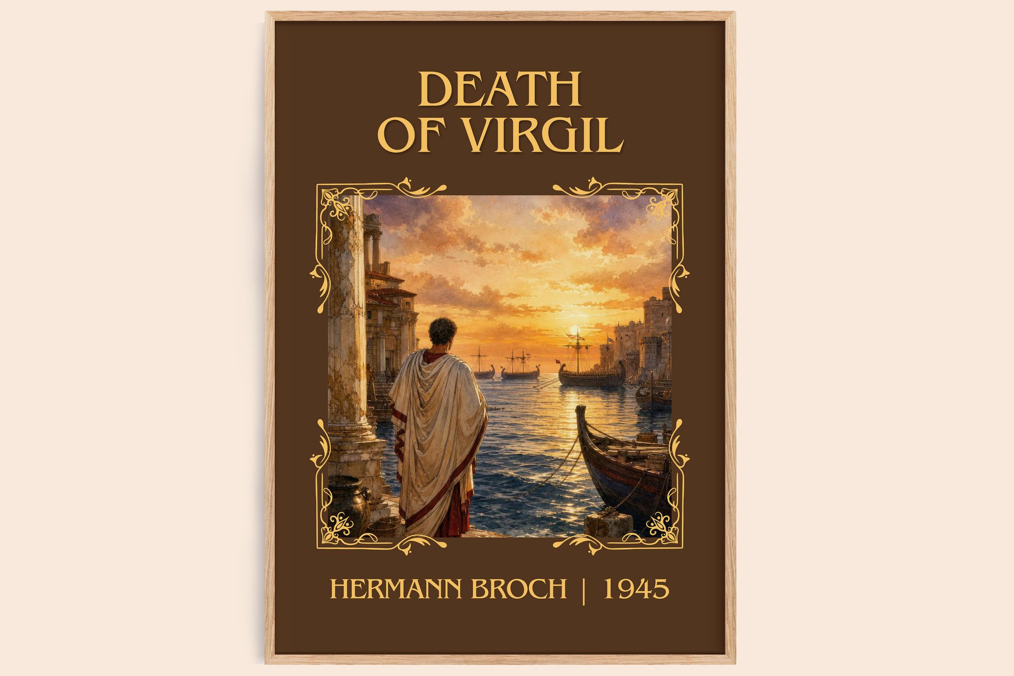 Death of Virgil Classic Book Art Print by Hermann Broch